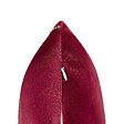 BELIANI - Lot de 2 coussins décoratifs PINUS Velours 45 x 45 cm Rouge Motif géométrique - vignette