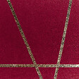 BELIANI - Lot de 2 coussins décoratifs PINUS Velours 45 x 45 cm Rouge Motif géométrique - vignette