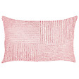 BELIANI - Lot de 2 coussins décoratifs MILLET Velours côtelé 30 x 50 cm Rose Motif géométrique - vignette