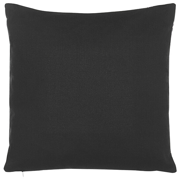 BELIANI - Lot de 2 coussins décoratifs LEROY Coton 45 x 45 cm Noir Motif de Noël - large