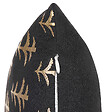 BELIANI - Lot de 2 coussins décoratifs LEROY Coton 45 x 45 cm Noir Motif de Noël - vignette