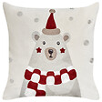 BELIANI - Lot de 2 coussins décoratifs JELLIES Velours 45 x 45 cm Blanc cassé - vignette