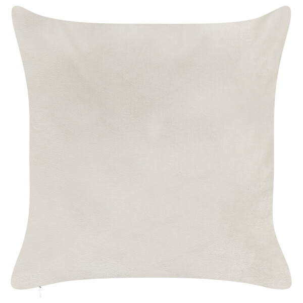 BELIANI - Lot de 2 coussins décoratifs JELLIES Velours 45 x 45 cm Blanc cassé - large