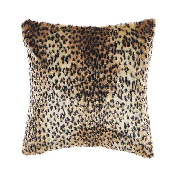 BELIANI - Lot de 2 coussins décoratifs FOXTAIL 45 x 45 cm Fourrure synthétique Marron Motif animal - large