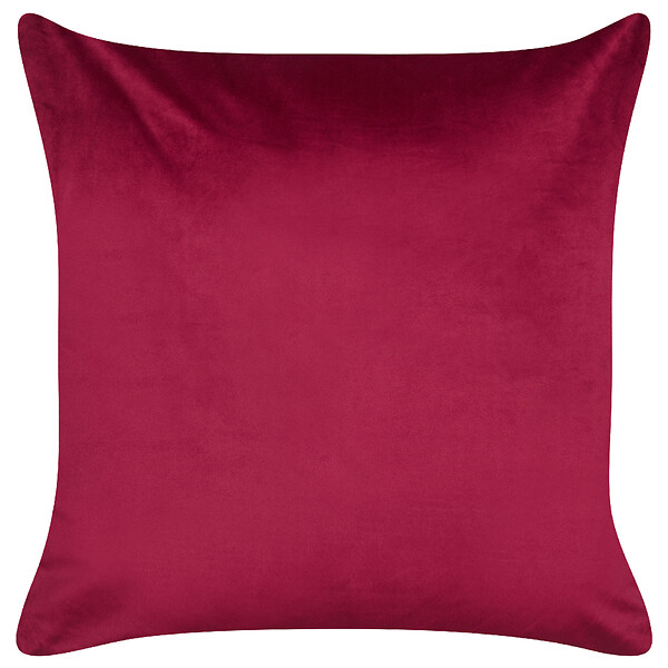 BELIANI - Lot de 2 coussins décoratifs GOLDSPRUCE Velours 45 x 45 cm Rouge Motif de Noël - large