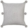 BELIANI - Lot de 2 coussins décoratifs OCOTEA Coton 45 x 45 cm Gris Unicolore - vignette