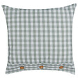 BELIANI - Lot de 2 coussins décoratifs TALYA 45 x 45 cm Vert menthe À carreaux - vignette