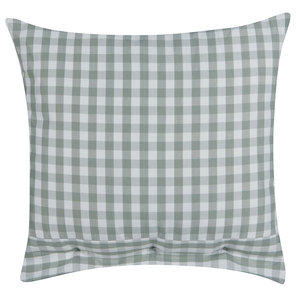 BELIANI - Lot de 2 coussins décoratifs TALYA 45 x 45 cm Vert menthe À carreaux - large
