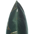 BELIANI - Lot de 2 coussins décoratifs FREESIA Velours 45 x 45 cm Vert foncé Motif de plante - vignette