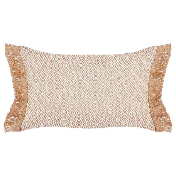 BELIANI - Lot de 2 coussins décoratifs BOATH 30 x 50 cm Beige Unicolore - large