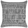 BELIANI - Lot de 2 coussins décoratifs MILAS Lin 50 x 50 cm Gris À rayure - vignette