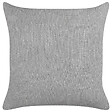 BELIANI - Lot de 2 coussins décoratifs MILAS Lin 50 x 50 cm Gris À rayure - vignette