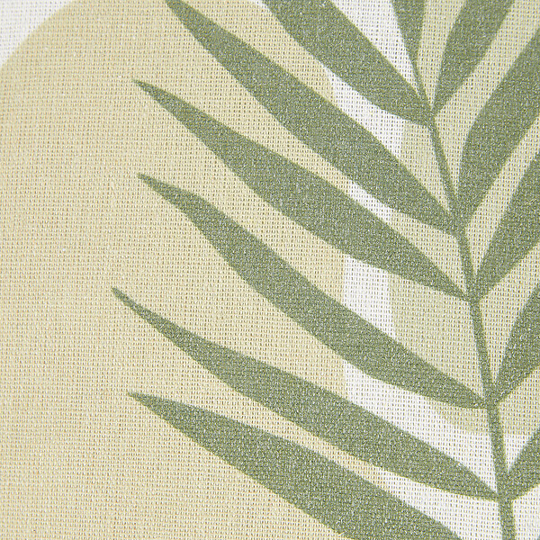 BELIANI - Lot de 2 coussins décoratifs MICROSORUM 45 x 45 cm Vert clair Motif de plante - large