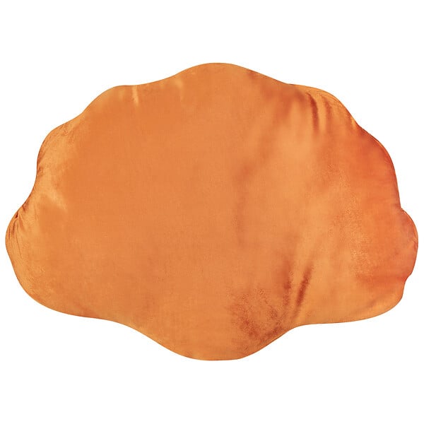 BELIANI - Lot de 2 coussins décoratifs CONSOLIDA Velours 47 x 35 cm Orange Unicolore - large