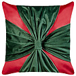 BELIANI - Lot de 2 coussins décoratifs MARSHMALLOW Velours 45 x 45 cm Rouge Motif de Noël - vignette