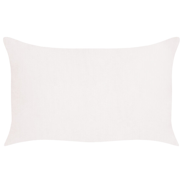 BELIANI - Lot de 2 coussins décoratifs MILLET 30 x 50 cm Velours côtelé Blanc cassé Motif géométrique - large