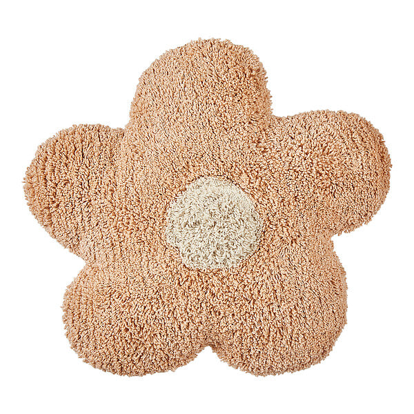 BELIANI - Lot de 2 coussins décoratifs SORREL Coton 30 x 30 cm Rose pêche Fleur - large