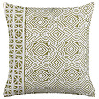 BELIANI - Lot de 2 coussins décoratifs LARICS Coton 45 x 45 cm Vert Motif oriental - vignette