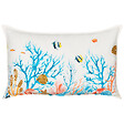 BELIANI - Lot de 2 coussins décoratifs EELGRASS Coton 30 x 50 cm Multicolore Motif animal - vignette