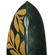 BELIANI - Lot de 2 coussins décoratifs MISTLETOE Velours 45 x 45 cm Vert Doré Motif de plante - vignette