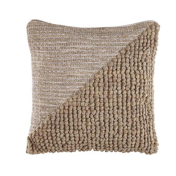 BELIANI - Lot de 2 coussins décoratifs ASLANAPA Coton 45 x 45 cm Beige Unicolore - large