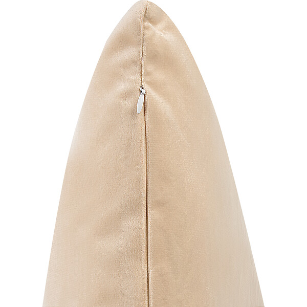 BELIANI - Lot de 2 coussins décoratifs TALINUM Velours 45 x 45 cm Beige Motif animal - large