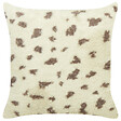 BELIANI - Lot de 2 coussins décoratifs KASRA Fourrure synthétique 45 x 45 cm Beige Motif abstrait - vignette