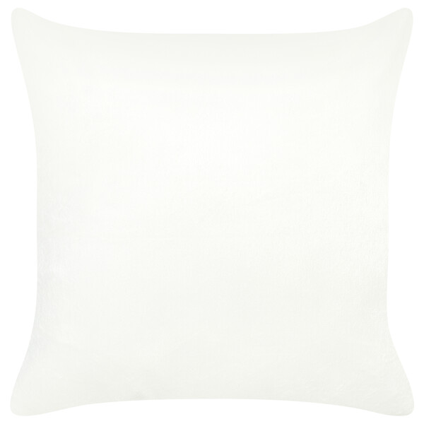 BELIANI - Lot de 2 coussins décoratifs KASRA Fourrure synthétique 45 x 45 cm Beige Motif abstrait - large