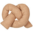 BELIANI - Lot de 2 coussins décoratifs GLADIOLUS Bouclé 172 x 14 cm Marron clair Unicolore - vignette