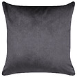 BELIANI - Lot de 2 coussins décoratifs ALYSSUM Velours 45 x 45 cm Gris Motif de treillis - vignette