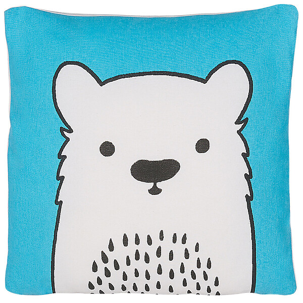 BELIANI - Lot de 2 coussins décoratifs WARANASI Coton 45 x 45 cm Bleu - large