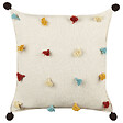 BELIANI - Lot de 2 coussins décoratifs FUSSEL Coton 45 x 45 cm Beige clair - vignette