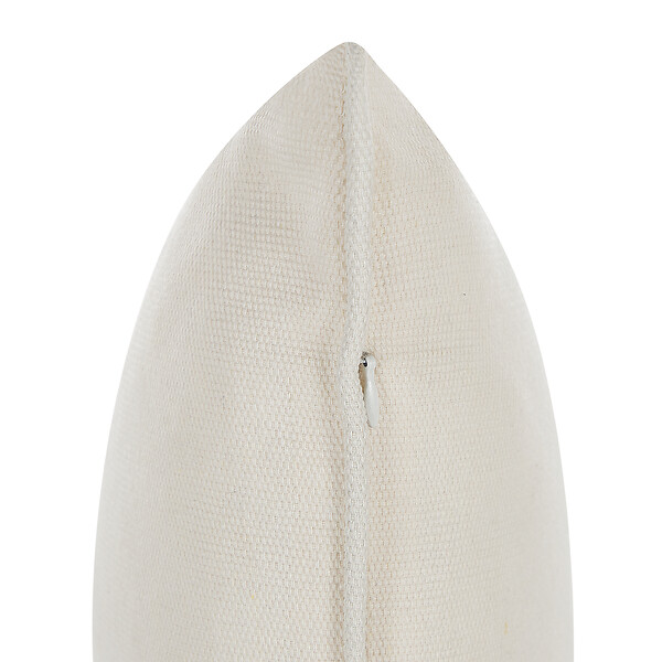 BELIANI - Lot de 2 coussins décoratifs HELIOTROPE 45 x 45 cm Blanc Unicolore - large