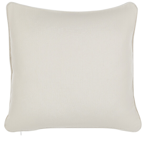 BELIANI - Lot de 2 coussins décoratifs HELIOTROPE 45 x 45 cm Blanc Unicolore - large
