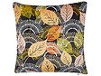 BELIANI - Lot de 2 coussins décoratifs LAGURUS Velours 45 x 45 cm Multicolore Motif de plante - vignette