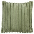 BELIANI - Lot de 2 coussins décoratifs RAKYA 45 x 45 cm Fourrure synthétique Vert À rayure - vignette