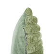 BELIANI - Lot de 2 coussins décoratifs RAKYA 45 x 45 cm Fourrure synthétique Vert À rayure - vignette