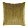 BELIANI - Lot de 2 coussins décoratifs PUMILA Fourrure synthétique 45 x 45 cm Vert olive À rayure - vignette