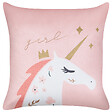 BELIANI - Lot de 2 coussins décoratifs UNIOLA Velours 45 x 45 cm Rose - vignette