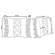 BELIANI - Lot de 2 coussins décoratifs YORTAN Coton 45 x 45 cm Beige clair Motif géométrique - vignette