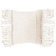 BELIANI - Lot de 2 coussins décoratifs YORTAN Coton 45 x 45 cm Beige clair Motif géométrique - vignette