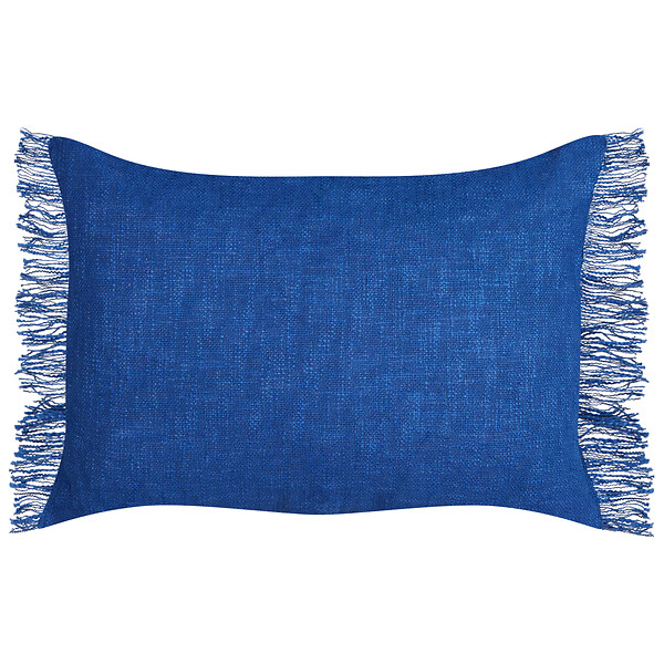 BELIANI - Lot de 2 coussins décoratifs MABA Coton 50 x 35 cm Bleu marine Unicolore - large