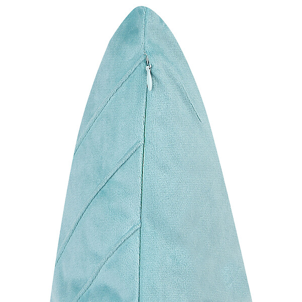 BELIANI - Lot de 2 coussins décoratifs CONEFLOWER 45 x 45 cm Bleu clair À rayure - large