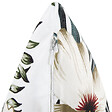 BELIANI - Lot de 2 coussins décoratifs OKRA Velours 45 x 45 cm Multicolore Motif de plante - vignette