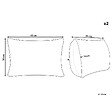 BELIANI - Lot de 2 coussins décoratifs SASSAFRAS Lin 30 x 45 cm Marron clair Unicolore - vignette