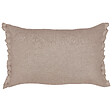 BELIANI - Lot de 2 coussins décoratifs SASSAFRAS Lin 30 x 45 cm Marron clair Unicolore - vignette