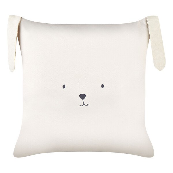 BELIANI - Lot de 2 coussins décoratifs CONEY Coton 45 x 45 cm Beige clair - large