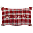 BELIANI - Lot de 2 coussins décoratifs MOCHI 30 x 50 cm Rouge Motif de Noël - vignette