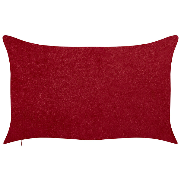 BELIANI - Lot de 2 coussins décoratifs MOCHI 30 x 50 cm Rouge Motif de Noël - large