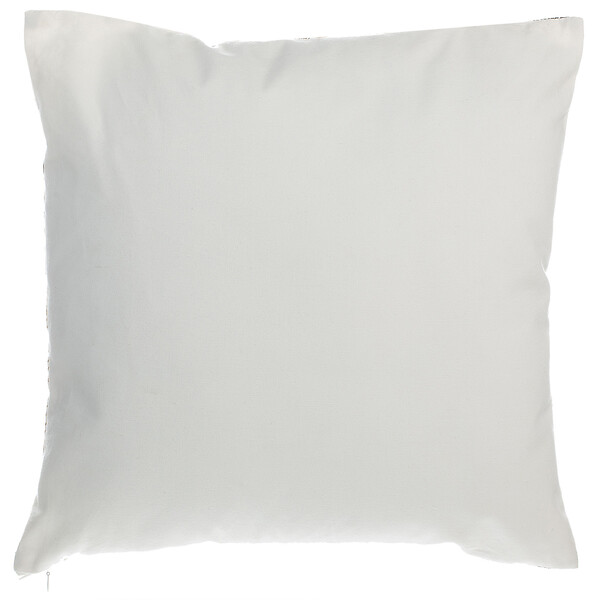 BELIANI - Lot de 2 coussins décoratifs LOTUS Coton 45 x 45 cm Blanc Doré Noir Motif de plante - large